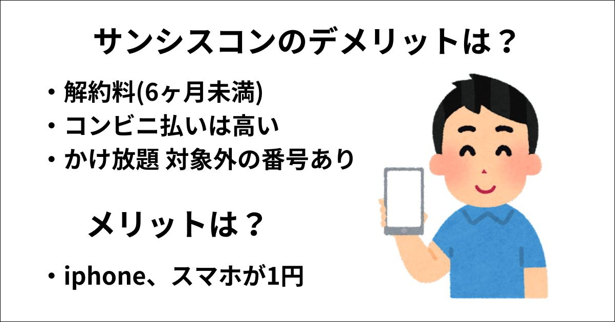 サンシスコンのデメリットは？